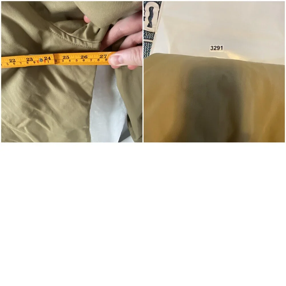 Banana Republic Coat Mens 2XL Beige Modern Mac Jac Lined Full Zip Rain Coat
